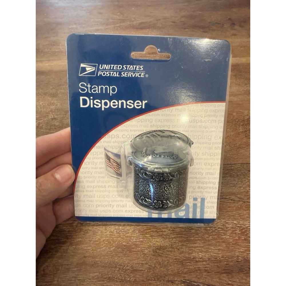 USPS‎ Floral Stamp Dispenser Holder 100 Rolled Stamps Brand New in Package